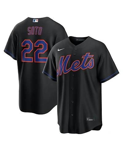 Nike Men's Juan Soto Black New York Mets Alternate Replica Jersey