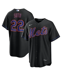 Nike Men's Juan Soto Black New York Mets Alternate Replica Jersey