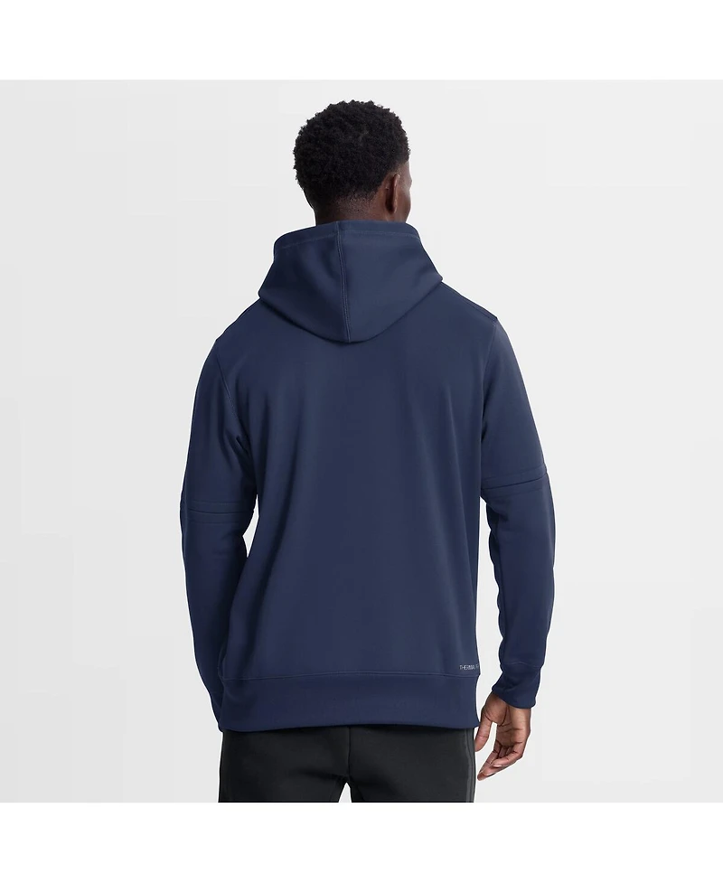 Nike Men's Navy Milwaukee Brewers Authentic Collection Therma-fit Hoodie