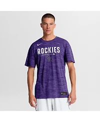 Nike Men's Purple Colorado Rockies Authentic Collection Velocity Dri-fit T-Shirt