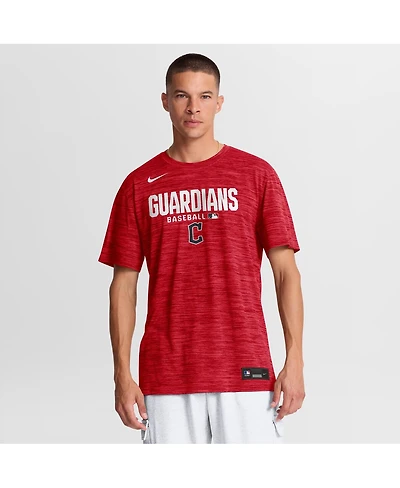 Nike Men's Red Cleveland Guardians Authentic Collection Velocity Dri-fit T-Shirt