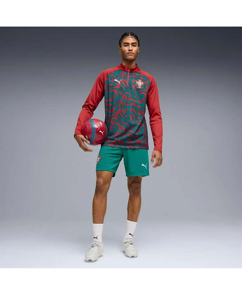 Puma Men's Red Portugal National Team Pre-Match Quarter-Zip