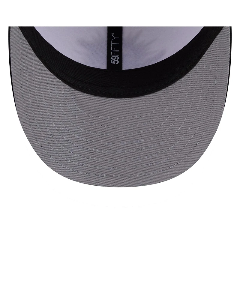 New Era Men's White/Black Miami Dolphins 2026 Nfl Draft Pre-Curved 59FIFTY Fitted Hat