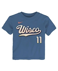 Nike Toddler Jackson Chourio Powder Blue Milwaukee Brewers 2026 City Connect Name Number T-Shirt
