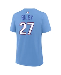Nike Women's Austin Riley Light Blue Atlanta Braves 2026 City Connect Name Number T-Shirt