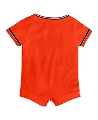 Nike Baby Boys and Girls Orange Detroit Tigers Alternate Replica Romper Jersey