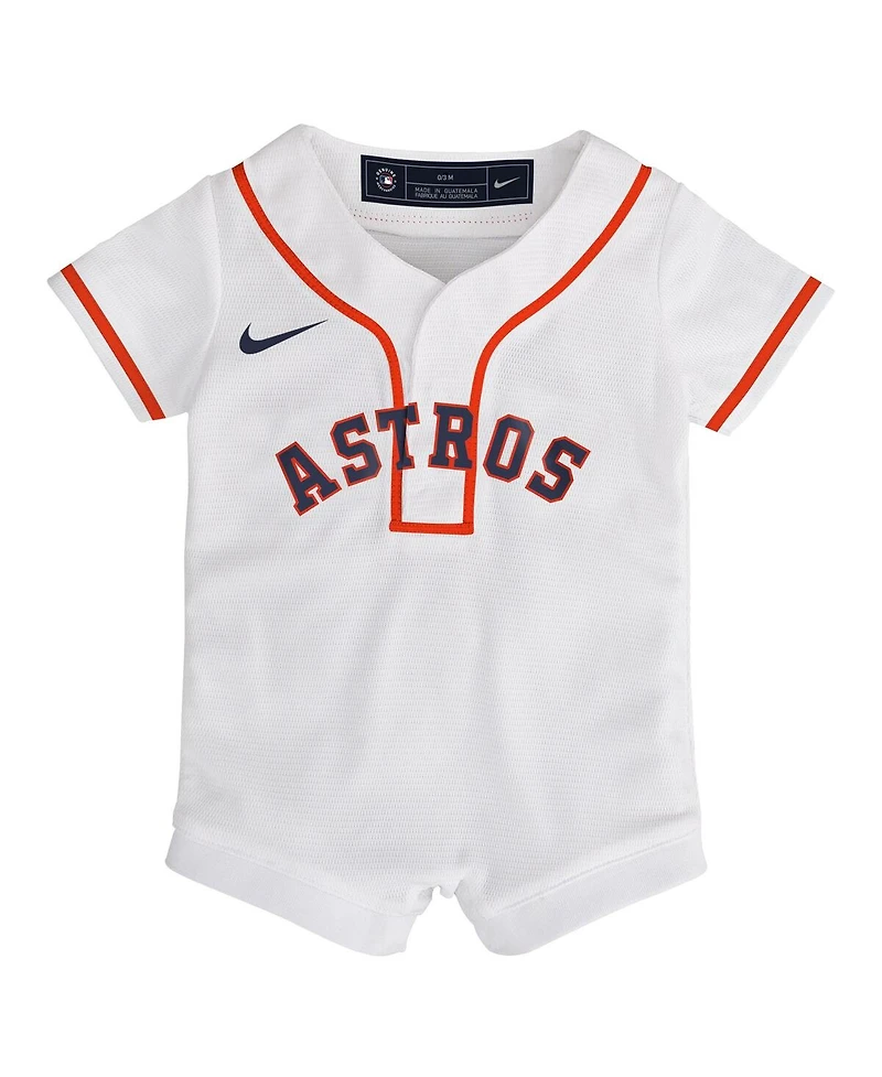 Nike Baby Boys and Girls White Houston Astros Home Replica Romper Jersey