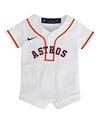 Nike Baby Boys and Girls White Houston Astros Home Replica Romper Jersey