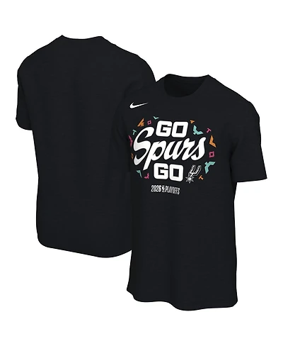 Nike Men's and Women's Black San Antonio Spurs 2026 Nba Playoffs Mantra T-Shirt