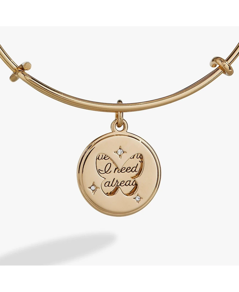 Alex and Ani Hidden Message Butterfly Affirmation Bangle