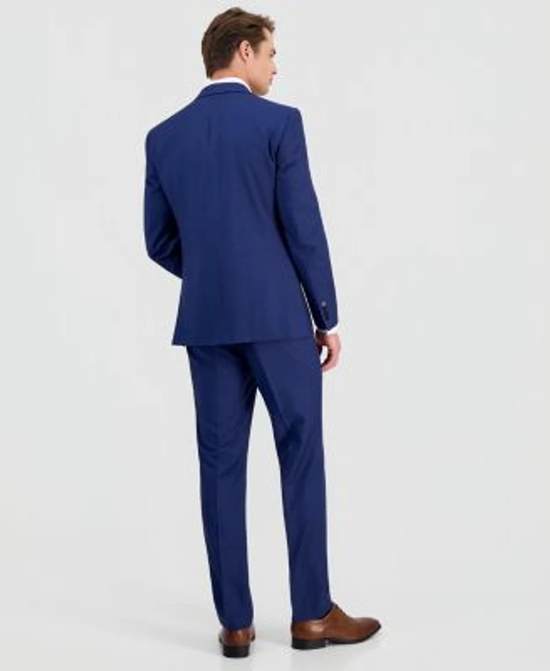 Calvin Klein Mens Slim Fit Wool Blend Stretch Suit Separates Close Out
