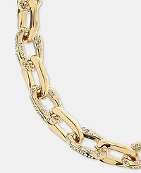 Givenchy Pave Link Collar Necklace, 16" + 3" extender
