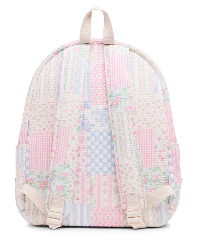 Madden Girl Lynxqc Quilted Cotton Dome Medium Backpack and Lunchbox Set