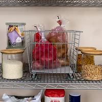 Household Essentials Glidez Steel Pull-Out Storage Organizer, Produce Bin Design