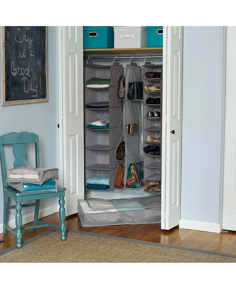 Household Essentials 10-Shelf Wide Hanging Shoe Organizer
