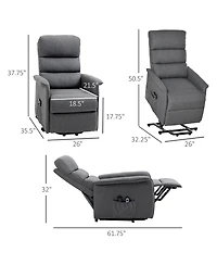 Boyel Living Electric Power Lift Recliner Chair for Elderly Fabric Chair with Remote Control