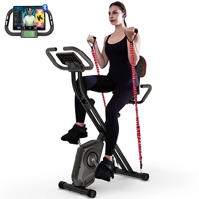 Harison Adjustable Magnetic Exercise Bike for Home, 380 lbs Capacity with App