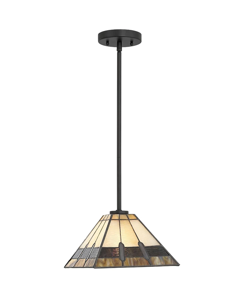 Robert Louis Tiffany Estele Wide Art Glass Mini Pendant Light