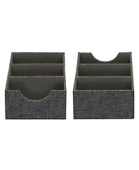 Household Essentials 3-Compartment Drawer Organizers, Pack of 2