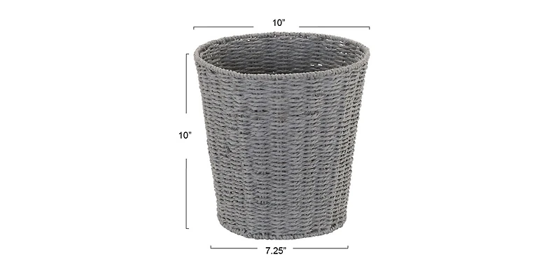 Household Essentials Seagrass Wicker Waste Basket
