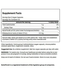 Swanson Prebiotic and Probiotic Fiber Digestive and Immune Support, Aids Regularity and Gi Health, 60 Caps, 1 Billion Cfu
