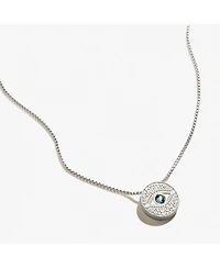 Alex and Ani Evil Eye Crystal Charm Necklace