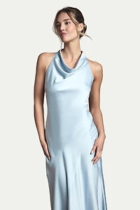 Oasis Women's Satin Maxi Bridesmaid Dress