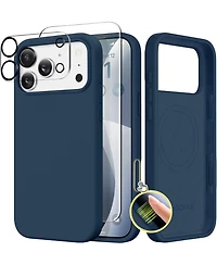 Gonez Magnetic for iPhone 17 Pro Max Case, Compatible with MagSafe, Liquid Silicone Anti-Scratch Shockproof Protective Phone Case