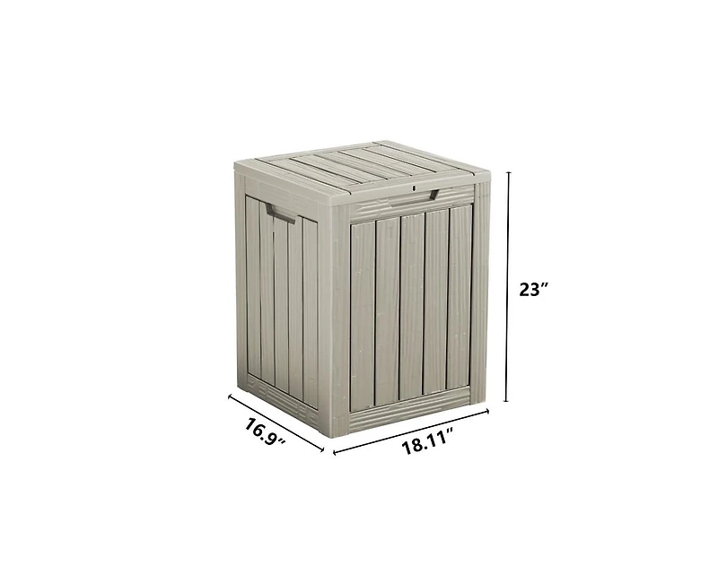 sumyeg Waterproof Resin Outdoor Storage Deck Box
