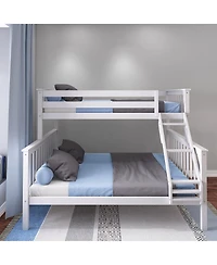 Max & Lily Solid Wood Twin Xl over Queen Bunk Bed for Kids