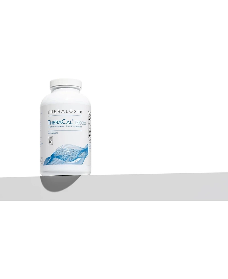 Theralogix TheraCal D2000 Bone Health Supplement with Calcium, Vitamins D3 & K2, Magnesium