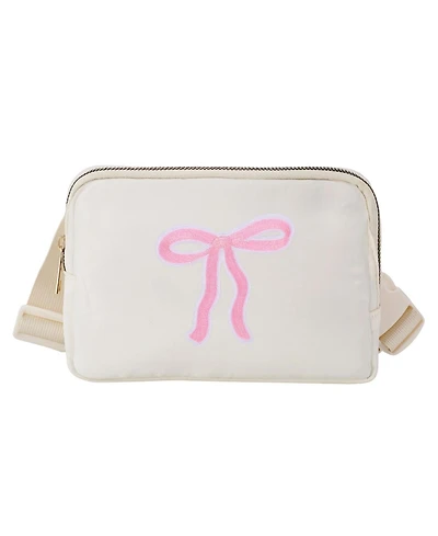 Sweet Wink Coquette Bow Patch Belt Bag