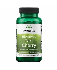 Swanson HiActives Tart Cherry 465 mg Joint Health, Mobility and Flexibility, Collagen and Connective Tissue Support, 60 Capsules