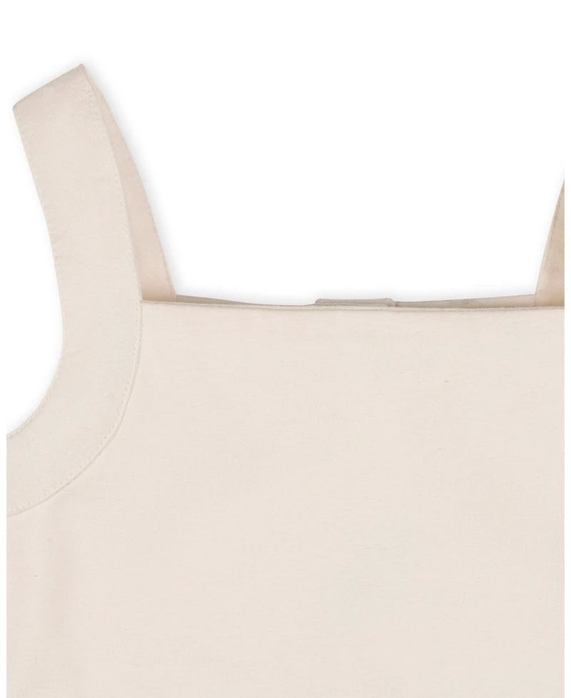 Hope & Henry Little Girls and Organic Knit Tank Sundress with Flounce