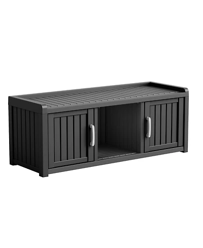 Clihome 120 Gallon Shoe Storage Cabinet with 3 Doors