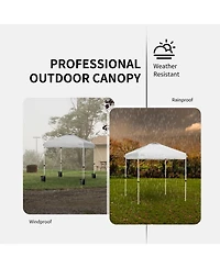 Sugift 6.6 x 6.6 Feet Outdoor Pop Up Camping Canopy Tent with Roller Bag