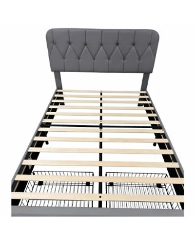 Homfan Headboard Bed Frame