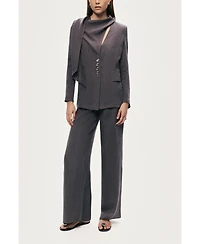 Nocturne Women's Relaxed Wide-Leg Pants