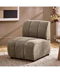 Hulala Home Shalon 28 inches Modern 1-Piece Chenille Channel Tufted Sofa