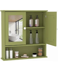 gaomon Bathroom Wall Cabinet - 23x22.1x5.1 Inch Medicine with Adjustable Shelf, Mounted Storage for Bathroom, Kitchen, Laundry Room