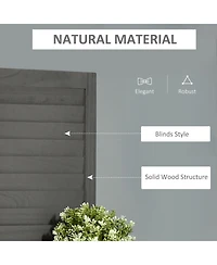 Rainsken 4 Panel Folding Room Divider, with Shelves, 5.6 Ft Freestanding Paulownia Wood, for Bedroom Home Office, No Assembly Required