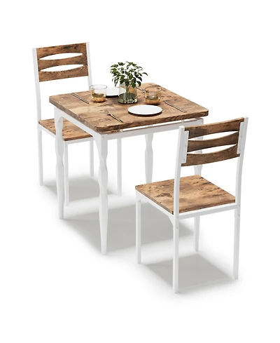 gaomon 2-Person 3-Piece Compact Dining Table Set