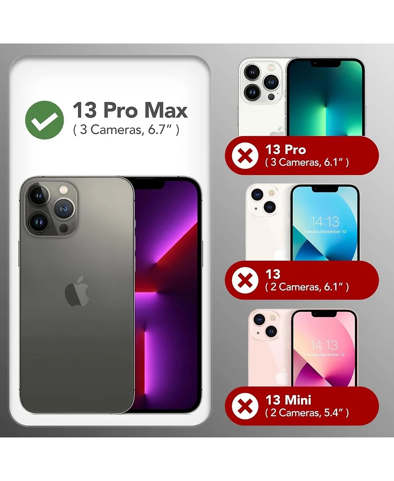 Gonez Magnetic for iPhone 13 Pro Max Case, Compatible with MagSafe, Silicone Shockproof Anti-Scratch Protective Phone Case