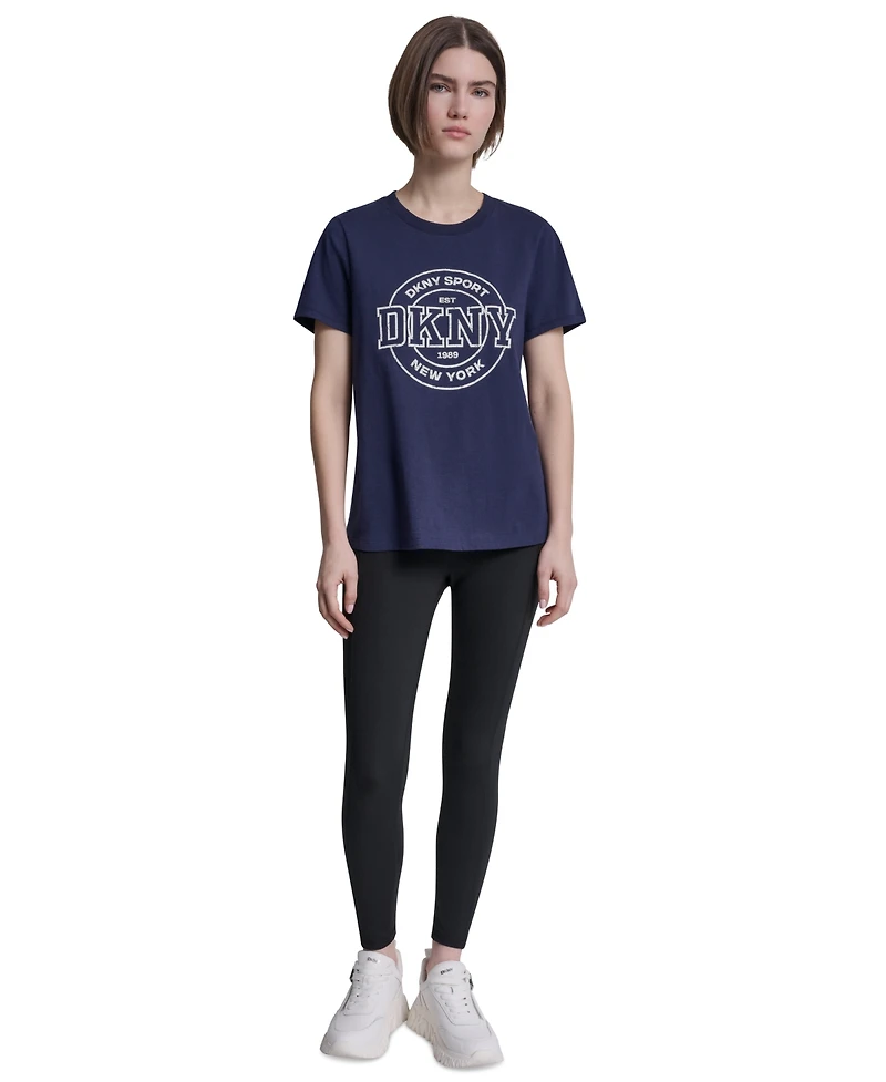 Dkny Sport Women's Collegiate Medallion Logo T-Shirt