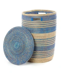 African Modern, Ebb and Flow Striped Hampers, Set of 3