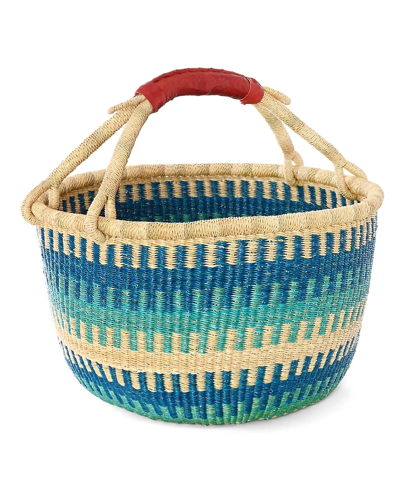 African Modern, Patterned Bolga Basket