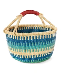 African Modern, Patterned Bolga Basket