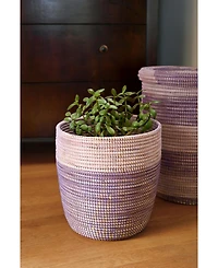 African Modern, Lavender and Purple Bath Bin Basket