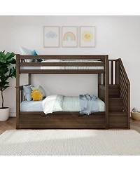 Max & Lily Twin over Staircase Bunk with Trundle