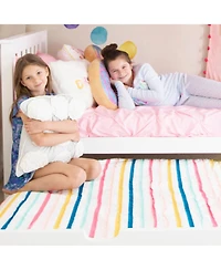 Max & Lily Bed Frame with Trundle, Classic Solid Wood Platform Storage